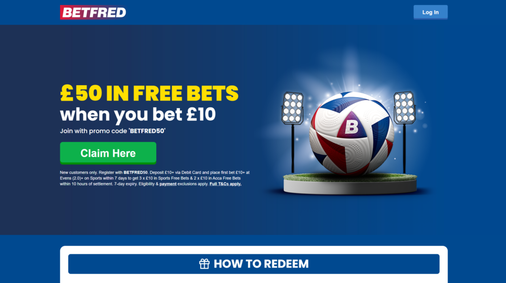 Betfred free bet