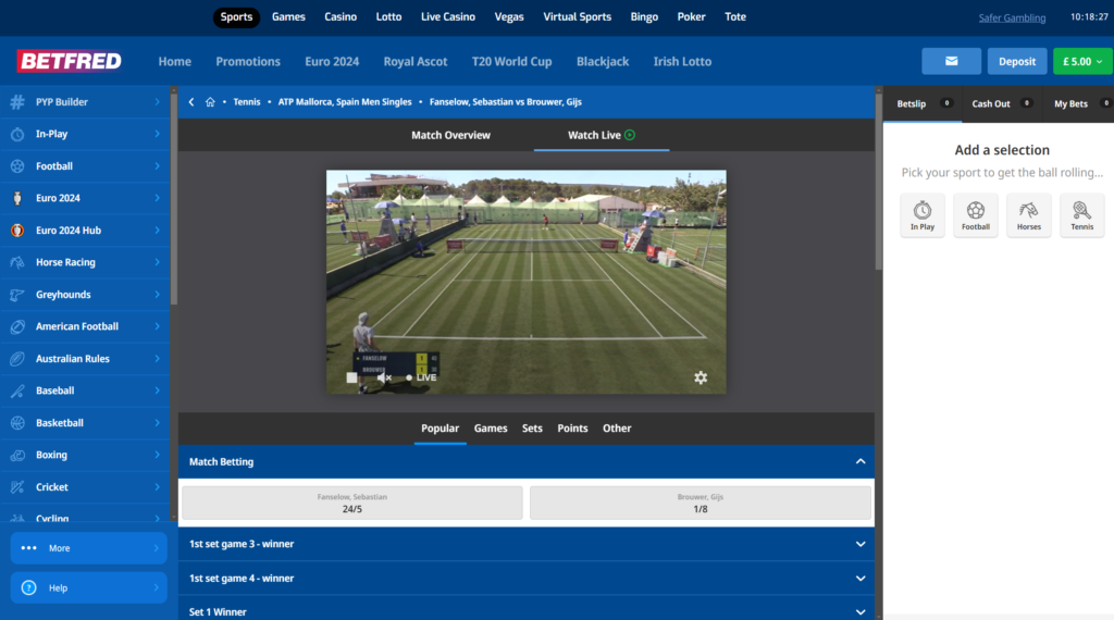 Betfred live streaming